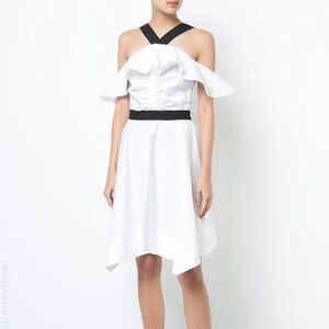 Derek Lam 10 Crosby Cold Off Shoulder Mini Dress, size 12